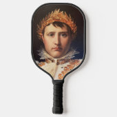 Napoleon laurierkrans gekroonde held  pickleball paddle (Achterkant)