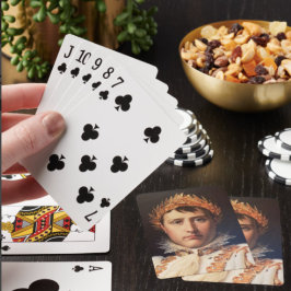 Napoleon laurierkrans gekroonde heldenkaartspel pokerkaarten