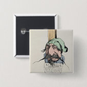 Napoleon le Petit Vierkante Button 5,1 Cm (Voorkant /achterkant)