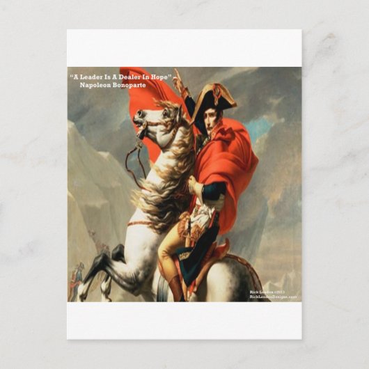 Napoleon & "Leider" Citaat Briefkaart (Voorkant)