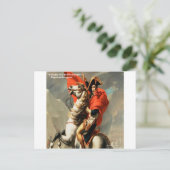 Napoleon & "Leider" Citaat Briefkaart (Staand voorkant)