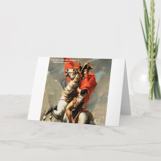 Napoleon & "Leider" Citaat Kaart (Voorkant)