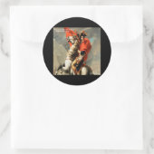 Napoleon & "Leider" Citaat Ronde Sticker (Tas)