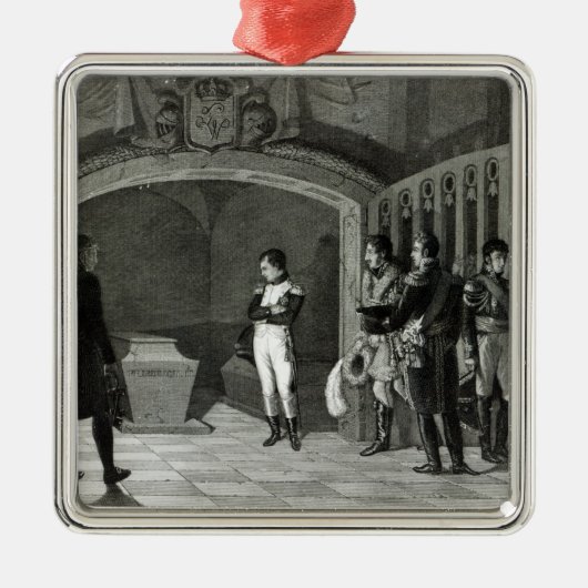 Napoleon Meditating voor de Tomb Metalen Ornament (Voorkant)