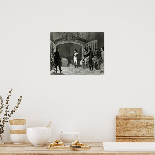 Napoleon Meditating voor de Tomb Poster (Keuken)
