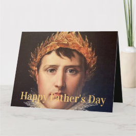Napoleon met lauwerkrans gekroonde held kaart