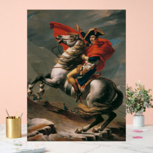 Napoleon met paard, Slag bij de St. Bernardpas Acryl Bord