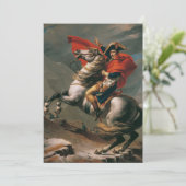 Napoleon met paard, Slag bij de St. Bernardpas Kaart (Staand voorkant)