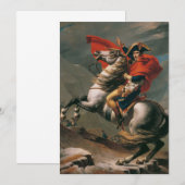 Napoleon met paard, Slag bij de St. Bernardpas Kaart (Voorkant / Achterkant)