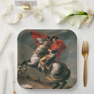 Napoleon met paard, Slag bij de St. Bernardpas Papieren Bordje