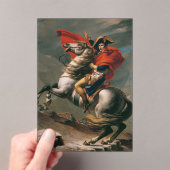 Napoleon met paard, Slag bij St. Bernard Pass Acryl Uitnodigingen (Insitu (Draagbaar))