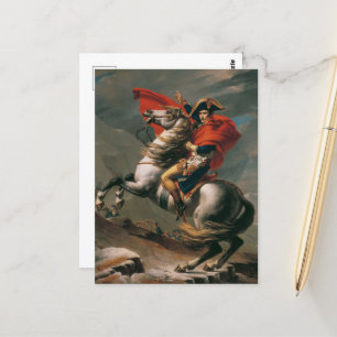 Napoleon met paard, Slag bij St. Bernard Pass Briefkaart