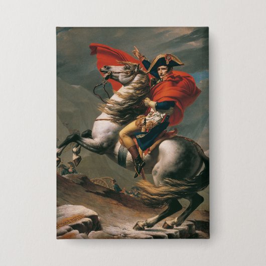 Napoleon met paard, Slag bij St. Bernard Pass Button (Voorkant)