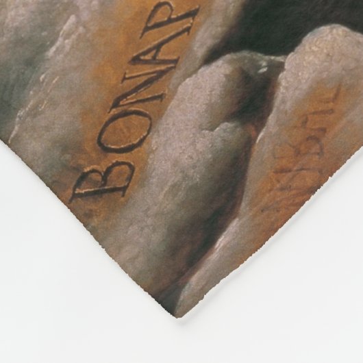 Napoleon met paard, Slag bij St. Bernard Pass Fleece Deken (Hoek)