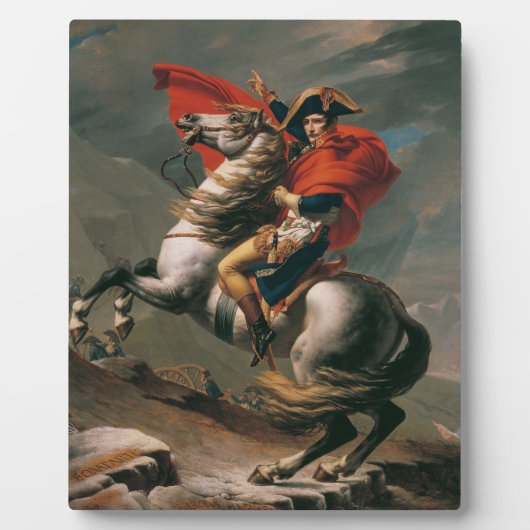 Napoleon met paard, Slag bij St. Bernard Pass Fotoplaat (Voorkant)