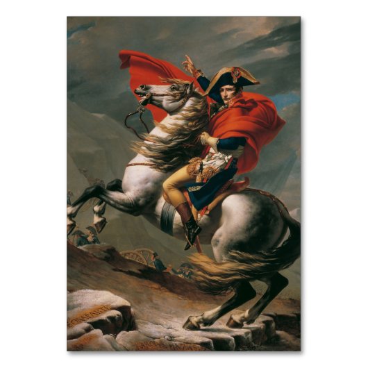 Napoleon met paard, Slag bij St. Bernard Pass Kaart (Voorkant)