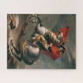Napoleon met paard, Slag bij St. Bernard Pass Legpuzzel (Horizontaal)