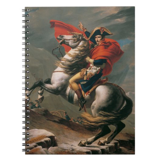 Napoleon met paard, Slag bij St. Bernard Pass Notitieboek (Voorkant)