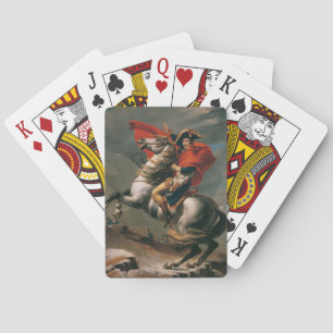 Napoleon met paard, Slag bij St. Bernard Pass Pokerkaarten