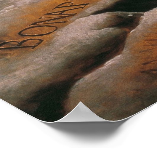 Napoleon met paard, Slag bij St. Bernard Pass Poster (Hoek)