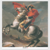 Napoleon met paard, Slag bij St. Bernard Pass Sticker (Vel)