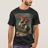 Napoleon met paard, Slag bij St. Bernard Pass T-shirt (Voorkant)