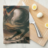 Napoleon met paard, Slag bij St. Bernard Pass Theedoek (Quarter Fold)