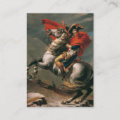 Napoleon met paard, Slag bij St. Bernard Pass Visitekaartje (Voorkant)