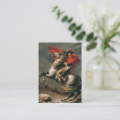 Napoleon met paard, Slag bij St. Bernard Pass Visitekaartje (Staand voorkant)
