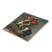 Napoleon met paard, Slag om de St. Bernardpas Tegeltje (Zijkant)