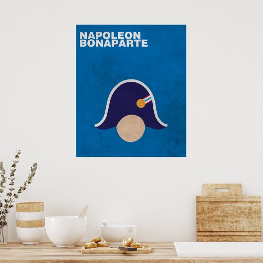 Napoleon:Minimalistisch Poster historische figuren (Keuken)