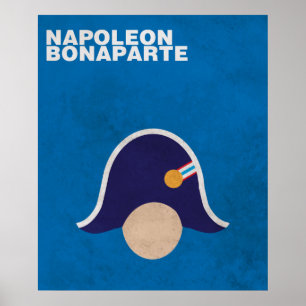 Napoleon:Minimalistisch Poster historische figuren