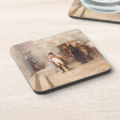 Napoleon na Waterloo (olie op doek) Bier Onderzetter (Linkerzijde)