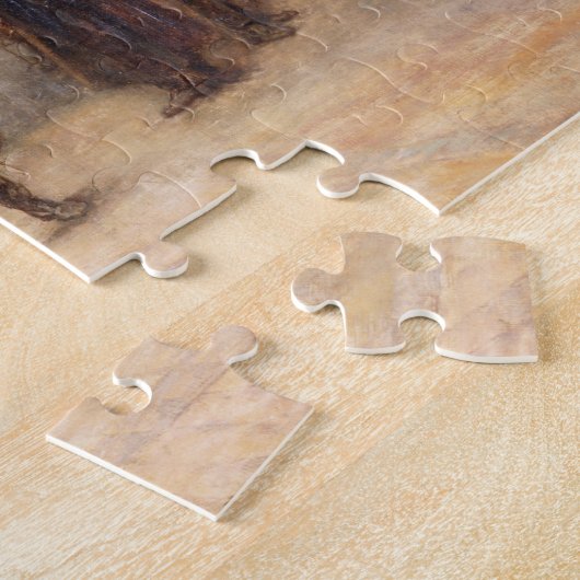 Napoleon na Waterloo (olie op doek) Legpuzzel (Zijkant)