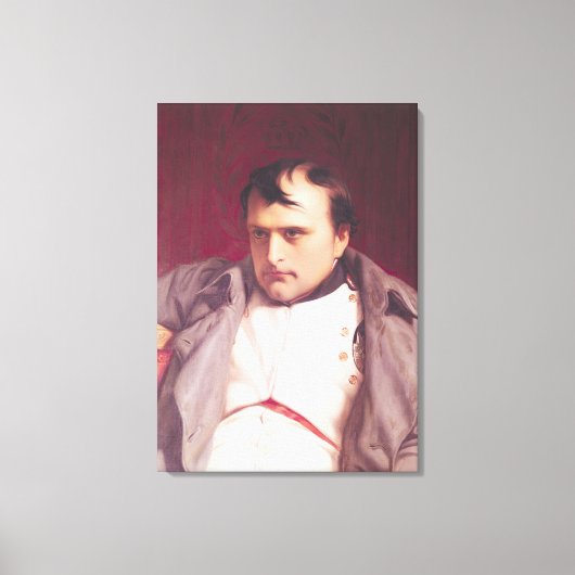 Napoleon na zijn ontslag canvas afdruk (Voorkant)
