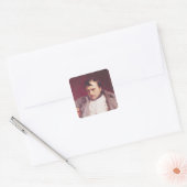 Napoleon na zijn ontslag vierkante sticker (Envelop)