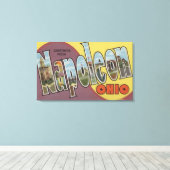 Napoleon, Ohio - Grote letterscènes Canvas Afdruk (Insitu (Houten vloer))