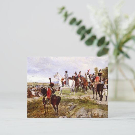 Napoleon op Borodino Briefkaart (Staand voorkant)