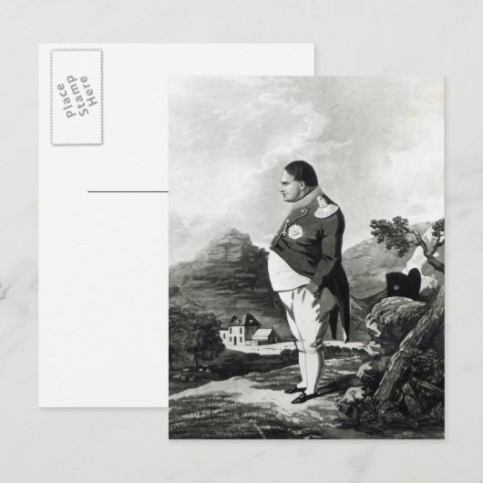 Napoleon op het eiland St. Helena, 1820 Briefkaart (Voorkant / Achterkant)