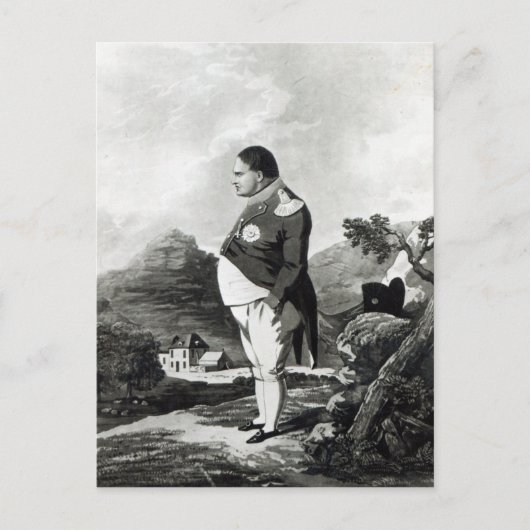 Napoleon op het eiland St. Helena, 1820 Briefkaart (Voorkant)
