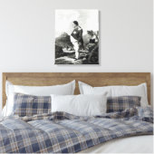 Napoleon op het eiland St. Helena, 1820 Canvas Afdruk (Insitu (Slaapkamer))