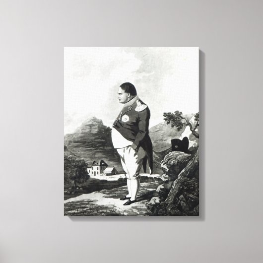 Napoleon op het eiland St. Helena, 1820 Canvas Afdruk (Voorkant)
