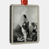 Napoleon op het eiland St. Helena, 1820 Metalen Ornament (Rechts)