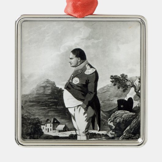 Napoleon op het eiland St. Helena, 1820 Metalen Ornament (Voorkant)