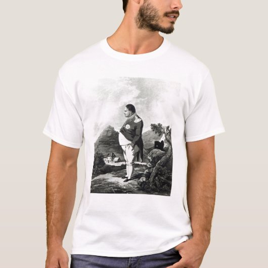 Napoleon op het eiland St. Helena, 1820 T-shirt (Voorkant)