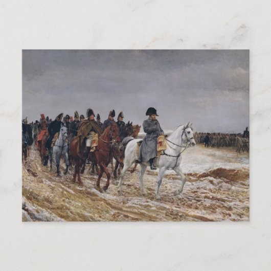 Napoleon over de campagne in 1814, 1864 briefkaart (Voorkant)
