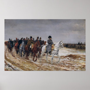 Napoleon over de campagne in 1814, 1864 poster