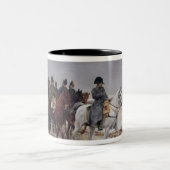 Napoleon over de campagne in 1814, 1864 tweekleurige koffiemok (Center)