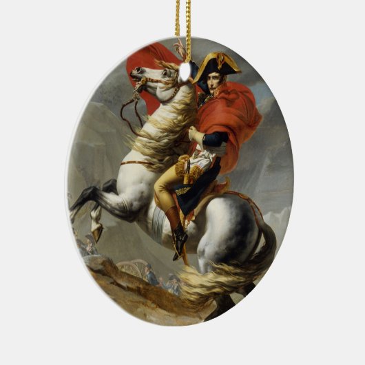 Napoleon over de Grote Sint-Bernardpas Keramisch Ornament (Rechts)