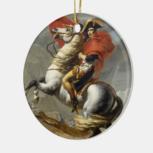 Napoleon over de Grote Sint-Bernardpas Keramisch Ornament (Links)